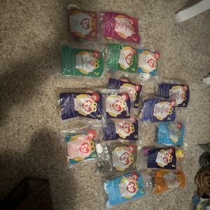 Lot Of 17 McDonald's Ty Beanie Babies All Sealed Some Duplicates 1996 & 1999